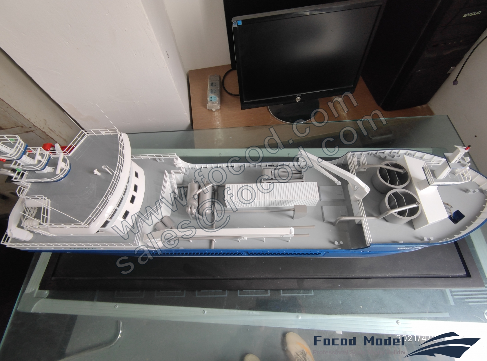 custom made model of 60m Fish Carrier